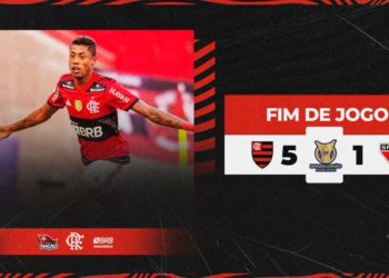Flamengo goleia o São Paulo por 5 a 1, de virada, pelo Brasileirão