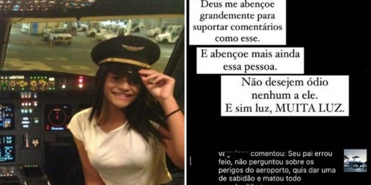 Vitória, filha de piloto de avião de Marília Mendonça sofre ataques na web