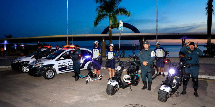 Em Manaus, Ponta Negra recebe reforço no patrulhamento da Guarda Municipal
