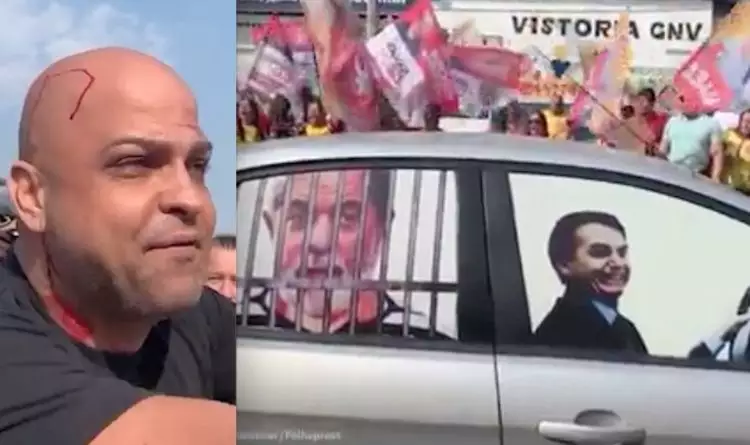 Bolsonarista com adereços anti-Lula deixa sangrando local de evento de petista no RJ