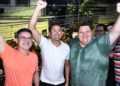 Presidente estadual do Avante, prefeito David Almeida comemora eleição de quatro candidatos para a Aleam