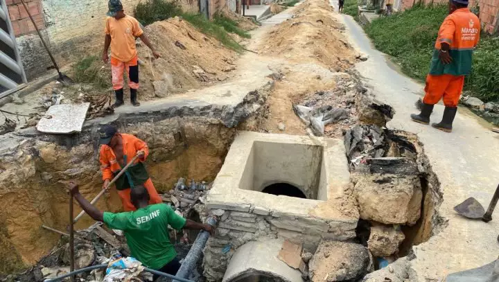 Prefeitura avança em obra emergencial no bairro Grande Vitória