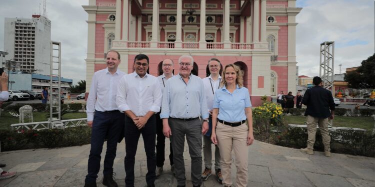 Em primeira agenda oficial do novo mandato, governador Wilson Lima recebe presidente da Alemanha