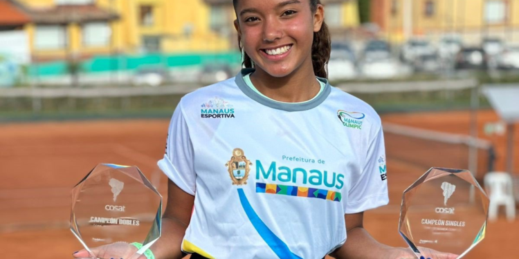 Beatriz Rodrigues, atleta do programa ‘Manaus Olímpica’ é campeã internacional de tênis no Equador