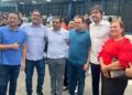 Vereadora Yomara Lins participa da inauguração de quadra poliesportiva no bairro São Jorge